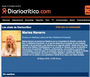 Chat diariocritico.com con Marisa Navarro
